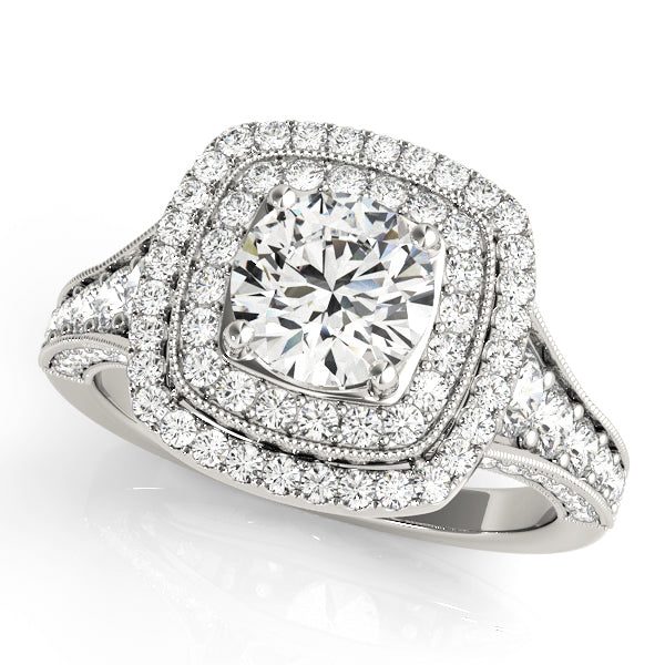 ENGAGEMENT RINGS HALO ROUND - Image 2
