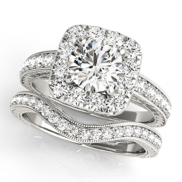 ENGAGEMENT RINGS HALO ROUND - Image 3