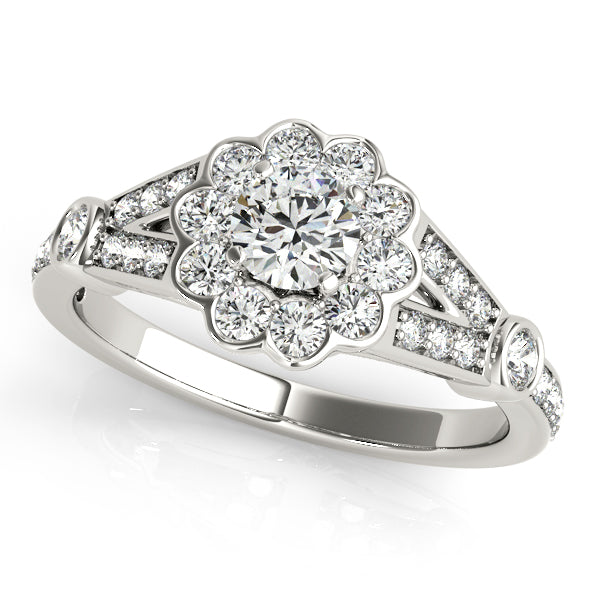 ENGAGEMENT RINGS HALO ROUND - Image 2