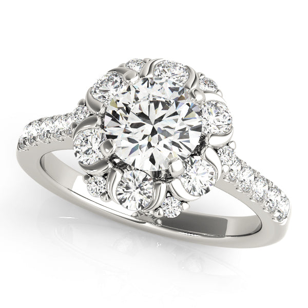 ENGAGEMENT RINGS HALO ROUND - Image 2
