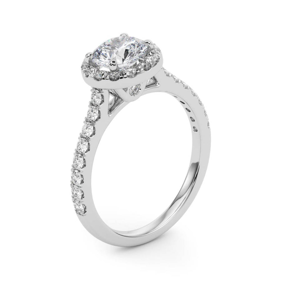 ENGAGEMENT RINGS HALO ROUND - Image 9