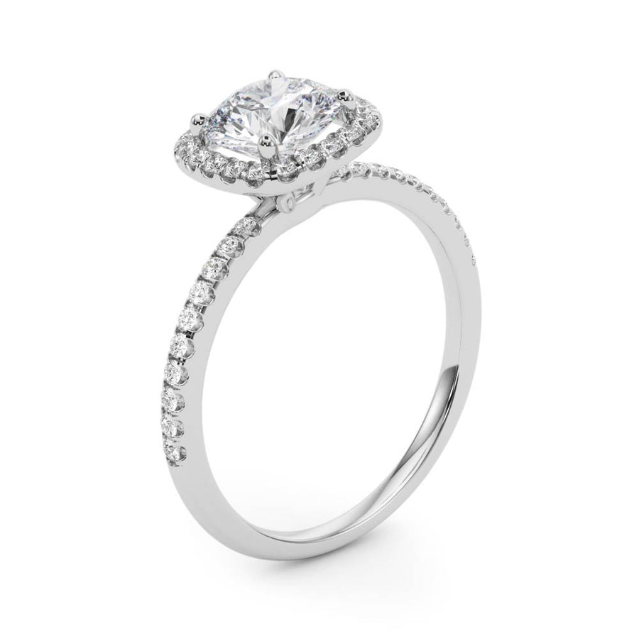 ENGAGEMENT RINGS HALO ROUND - Image 8