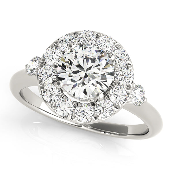 ENGAGEMENT RINGS HALO ROUND - Image 2