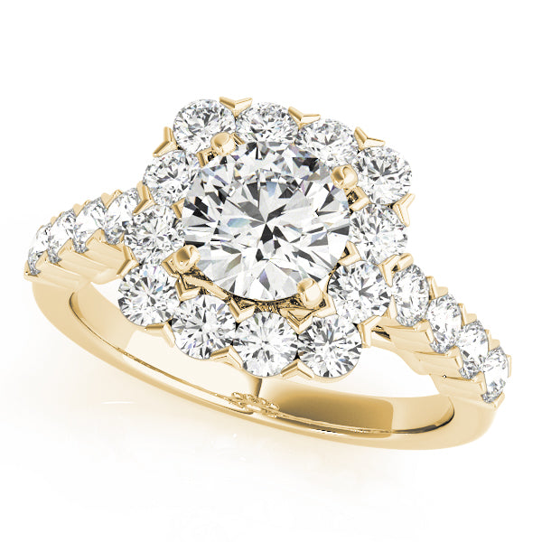 ENGAGEMENT RINGS HALO ROUND - Image 3