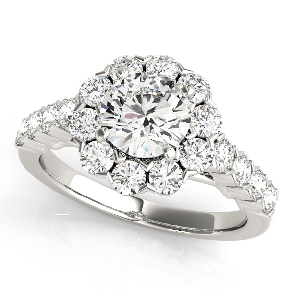 ENGAGEMENT RINGS HALO ROUND - Image 2
