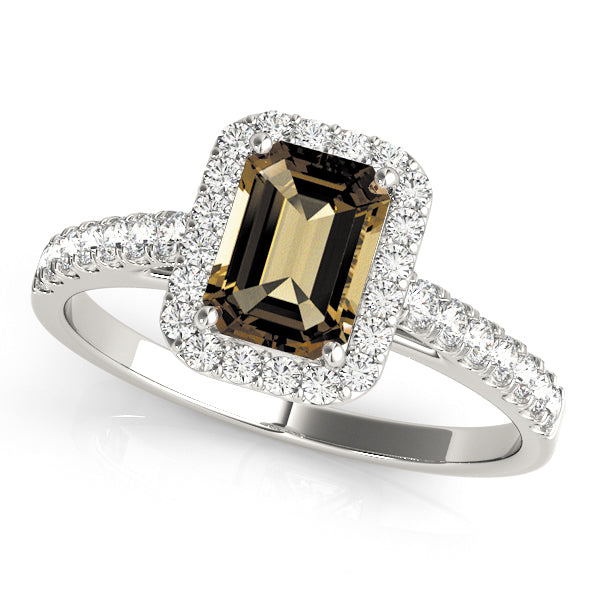 ENGAGEMENT RINGS HALO EMERALD - Image 4