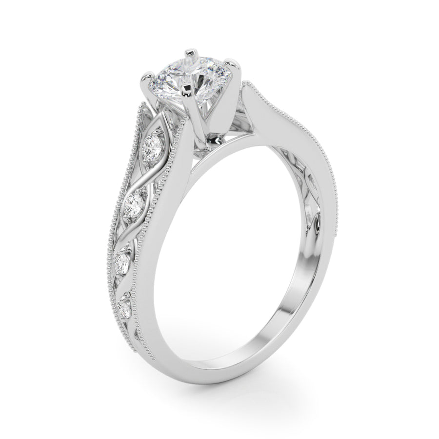 ENGAGEMENT RINGS SINGLE ROW PRONG SET - Image 6