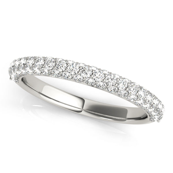 Dazzling Pavé Diamond Band Ring with 7/8 Carat Total Weight in G-H SI1-SI2 Quality