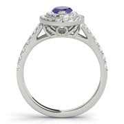 MARQUISE HALO ENGAGEMENT RING - Image 7