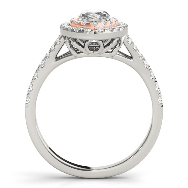 MARQUISE HALO ENGAGEMENT RING - Image 10