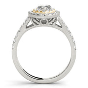 MARQUISE HALO ENGAGEMENT RING - Image 5