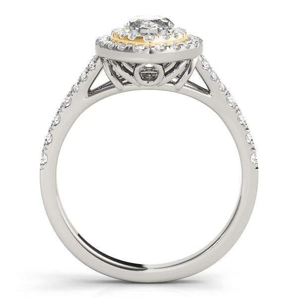 MARQUISE HALO ENGAGEMENT RING - Image 5