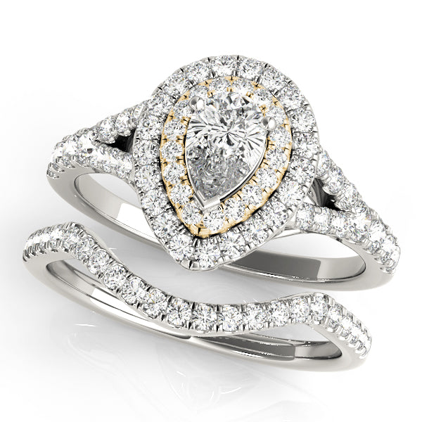 ENGAGEMENT RINGS PEAR HALO - Image 4