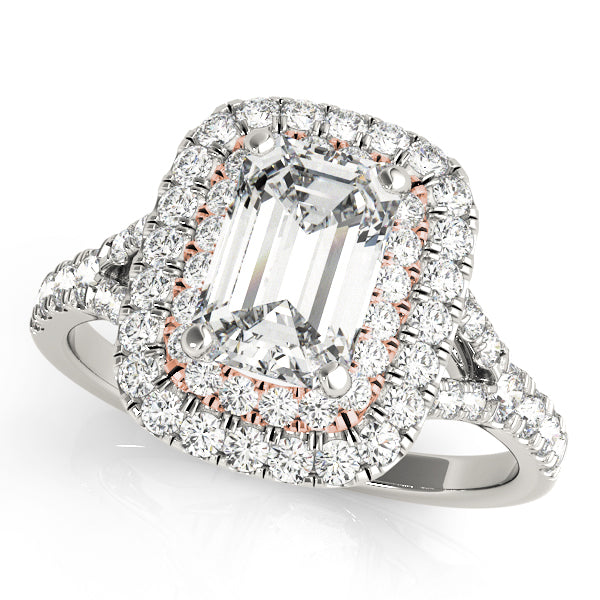 ENGAGEMENT RINGS EMERALD CUT HALO - Image 10