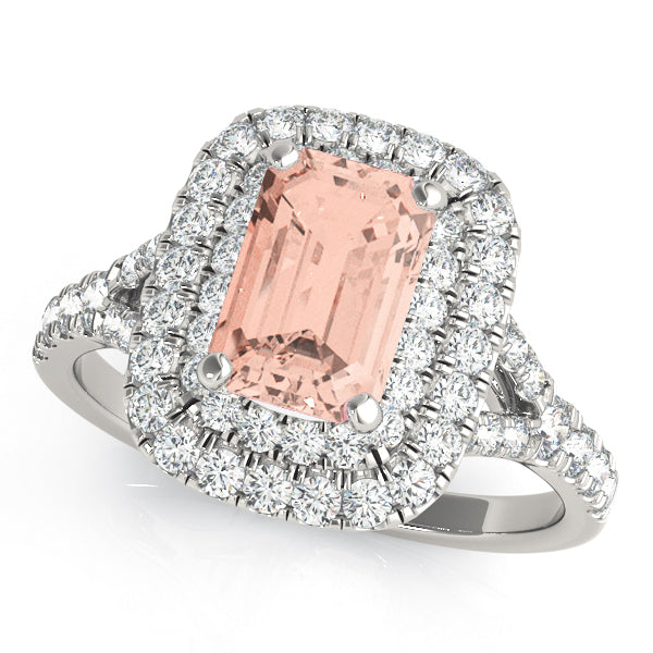 ENGAGEMENT RINGS EMERALD CUT HALO - Image 4