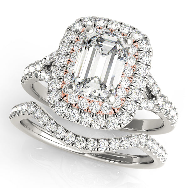 ENGAGEMENT RINGS EMERALD CUT HALO - Image 5