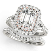 ENGAGEMENT RINGS EMERALD CUT HALO - Image 5
