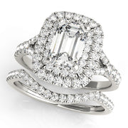 ENGAGEMENT RINGS EMERALD CUT HALO - Image 6