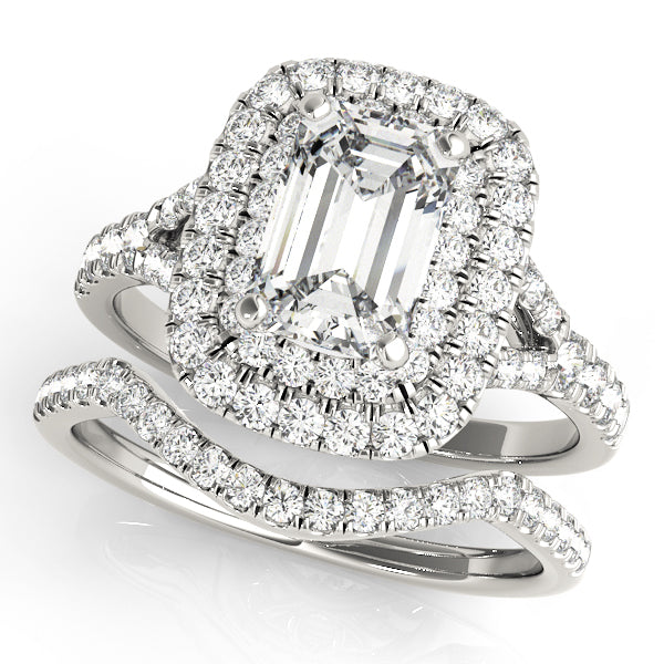ENGAGEMENT RINGS EMERALD CUT HALO - Image 6