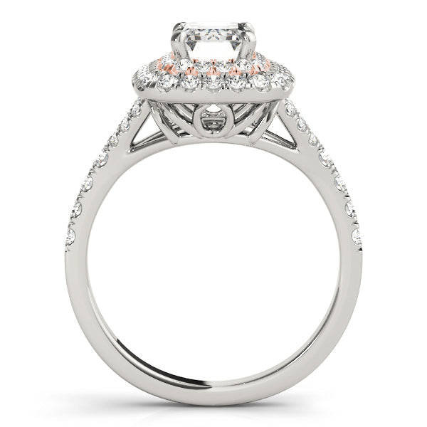 ENGAGEMENT RINGS EMERALD CUT HALO - Image 3