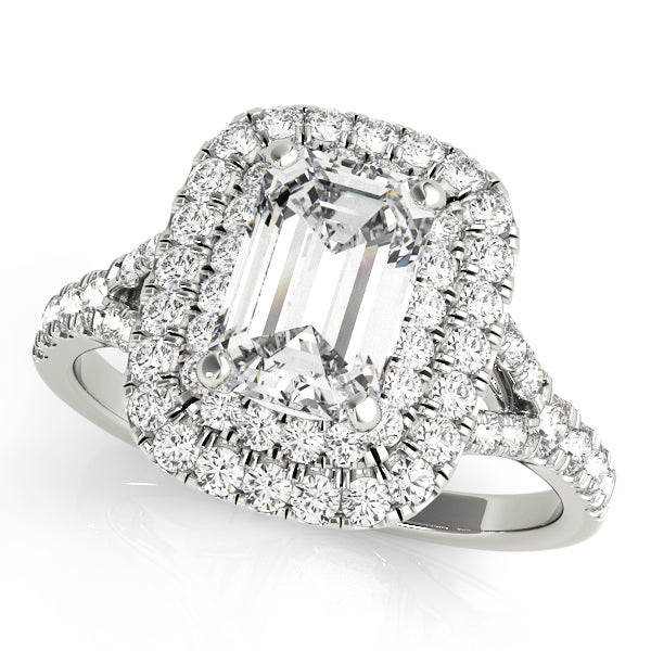 ENGAGEMENT RINGS EMERALD CUT HALO - Image 2