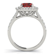 CUSHION HALO ENGAGEMENT RING - Image 3