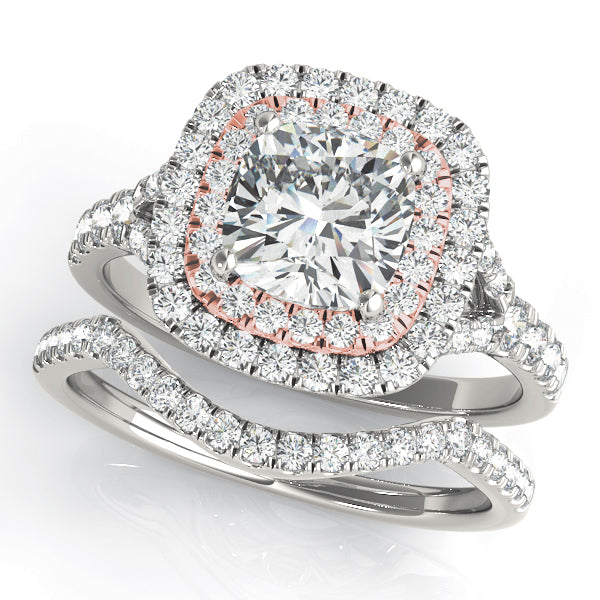 CUSHION HALO ENGAGEMENT RING - Image 10