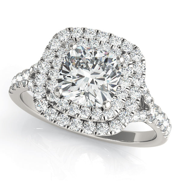 CUSHION HALO ENGAGEMENT RING - Image 2