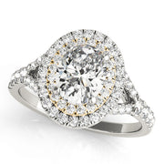 OVAL HALO ENGAGEMENT RING - Image 8