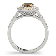 OVAL HALO ENGAGEMENT RING - Image 6