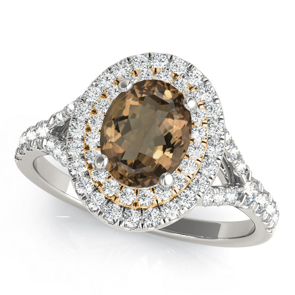 OVAL HALO ENGAGEMENT RING - Image 3
