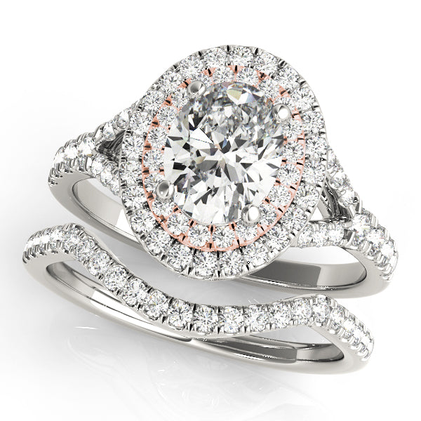 OVAL HALO ENGAGEMENT RING - Image 4