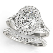 OVAL HALO ENGAGEMENT RING - Image 9