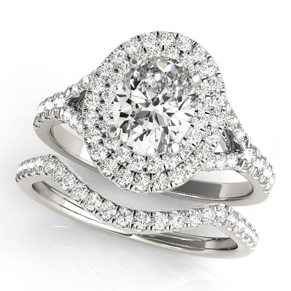 OVAL HALO ENGAGEMENT RING - Image 9