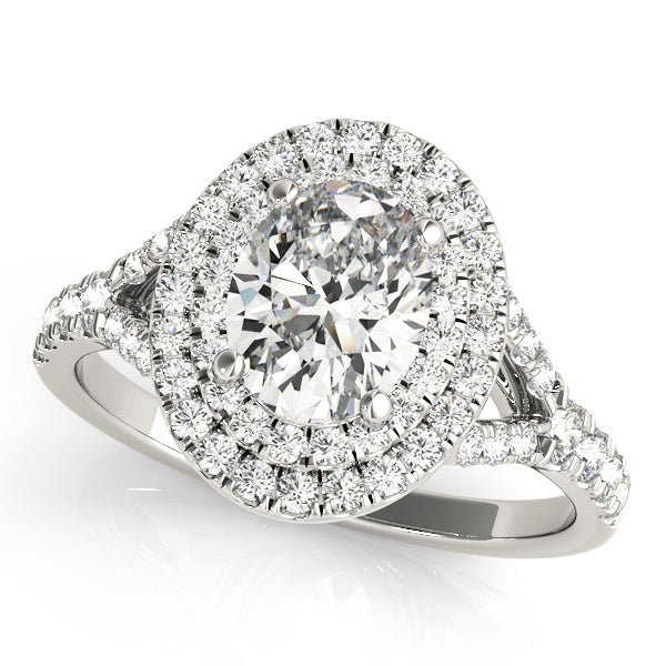 OVAL HALO ENGAGEMENT RING - Image 2