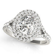 OVAL HALO ENGAGEMENT RING - Image 2