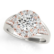 ROUND HALO ENGAGEMENT RING - Image 4