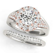 ROUND HALO ENGAGEMENT RING - Image 5