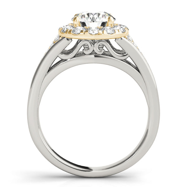 ROUND HALO ENGAGEMENT RING - Image 10