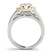 ROUND HALO ENGAGEMENT RING - Image 10
