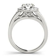 ROUND HALO ENGAGEMENT RING - Image 6
