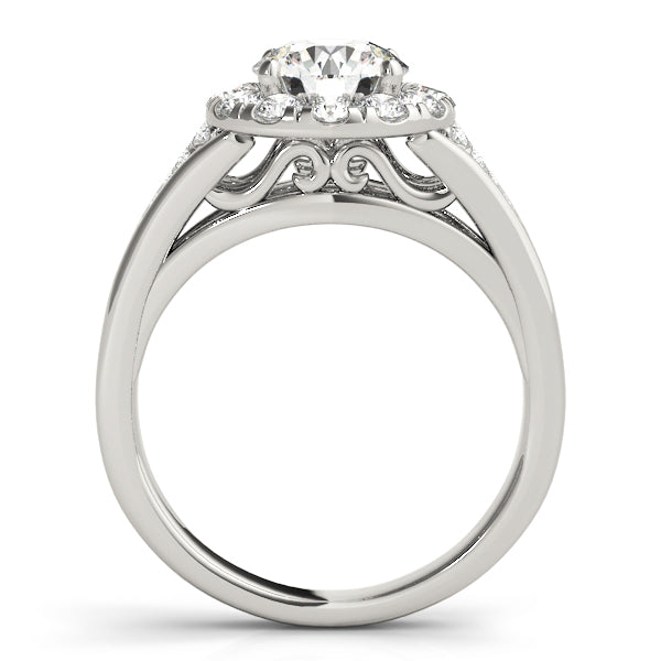 ROUND HALO ENGAGEMENT RING - Image 6