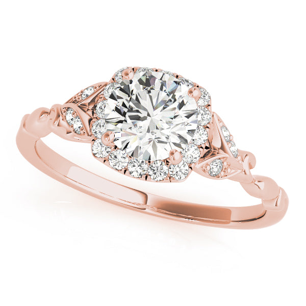 ROUND HALO ENGAGEMENT RING - Image 10