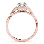 ROUND STONE WITH CUSHION HALO RING - Image 4