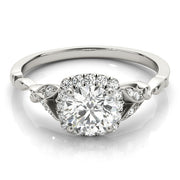 ROUND HALO ENGAGEMENT RING - Image 6