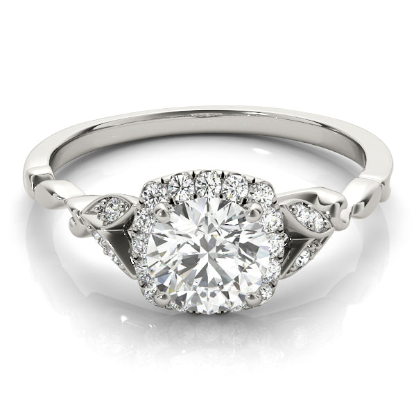 ROUND HALO ENGAGEMENT RING - Image 6