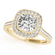 ENGAGEMENT RINGS HALO CUSHION - Image 4