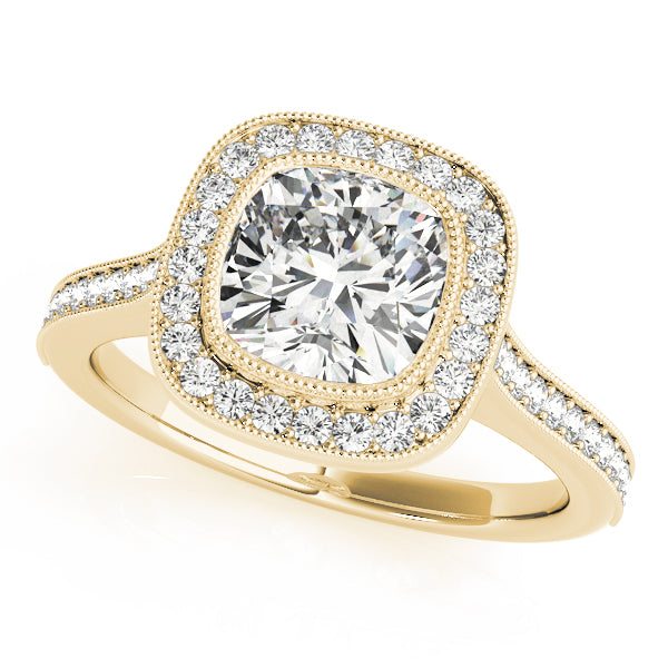 ENGAGEMENT RINGS HALO CUSHION - Image 4