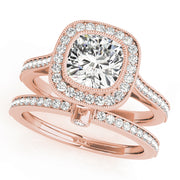 ENGAGEMENT RINGS HALO CUSHION - Image 10
