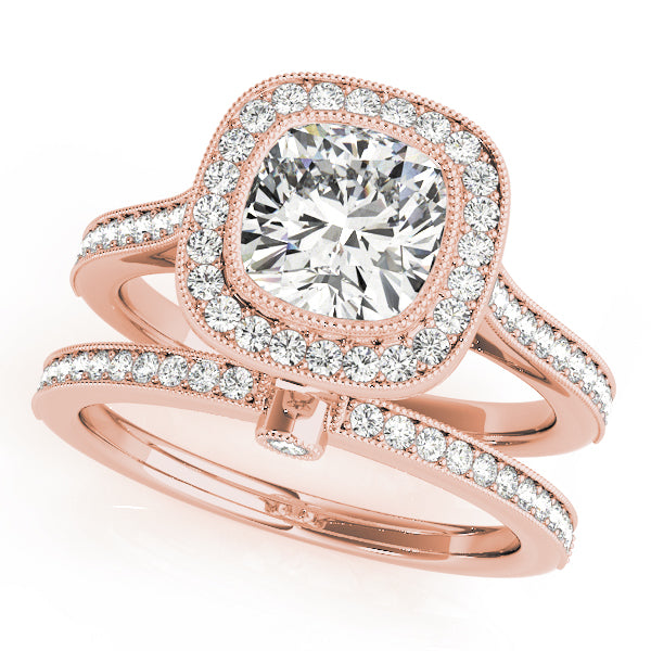 ENGAGEMENT RINGS HALO CUSHION - Image 10
